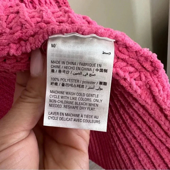 Style & Co Chenille Ribbed Trim Cardigan Sweater Size Medium - Picture 9 of 12